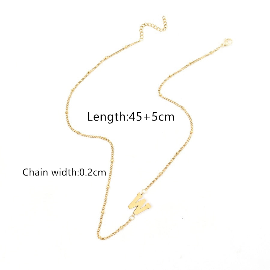 Jewelry Simple Style Classic Style Letter 201 Stainless Steel 304 Stainless Steel Pendant Necklace