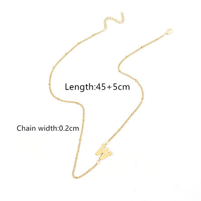 Jewelry Simple Style Classic Style Letter 201 Stainless Steel 304 Stainless Steel Pendant Necklace