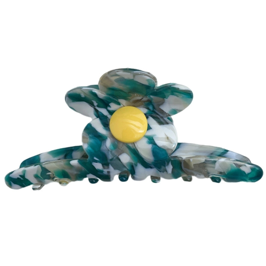 Women's Korean Style Flower Acetic acid sheets Hair Claws