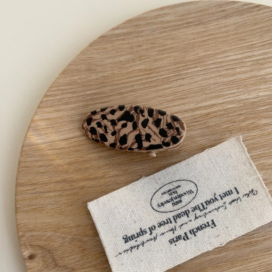 Women's Simple Style Commute Leopard Metal Hair Clip
