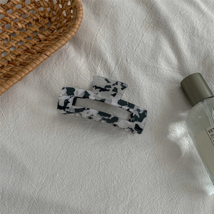 fashion color block acetic acid sheets hair claws 1 piece