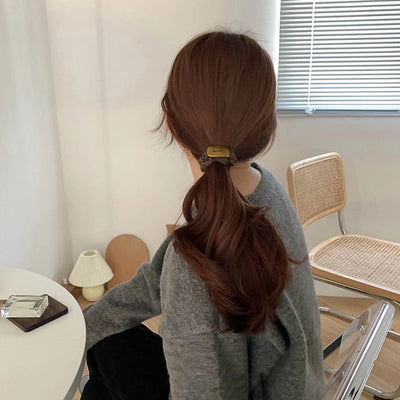 Women's Casual Simple Style Letter Flower Metal Hair Tie