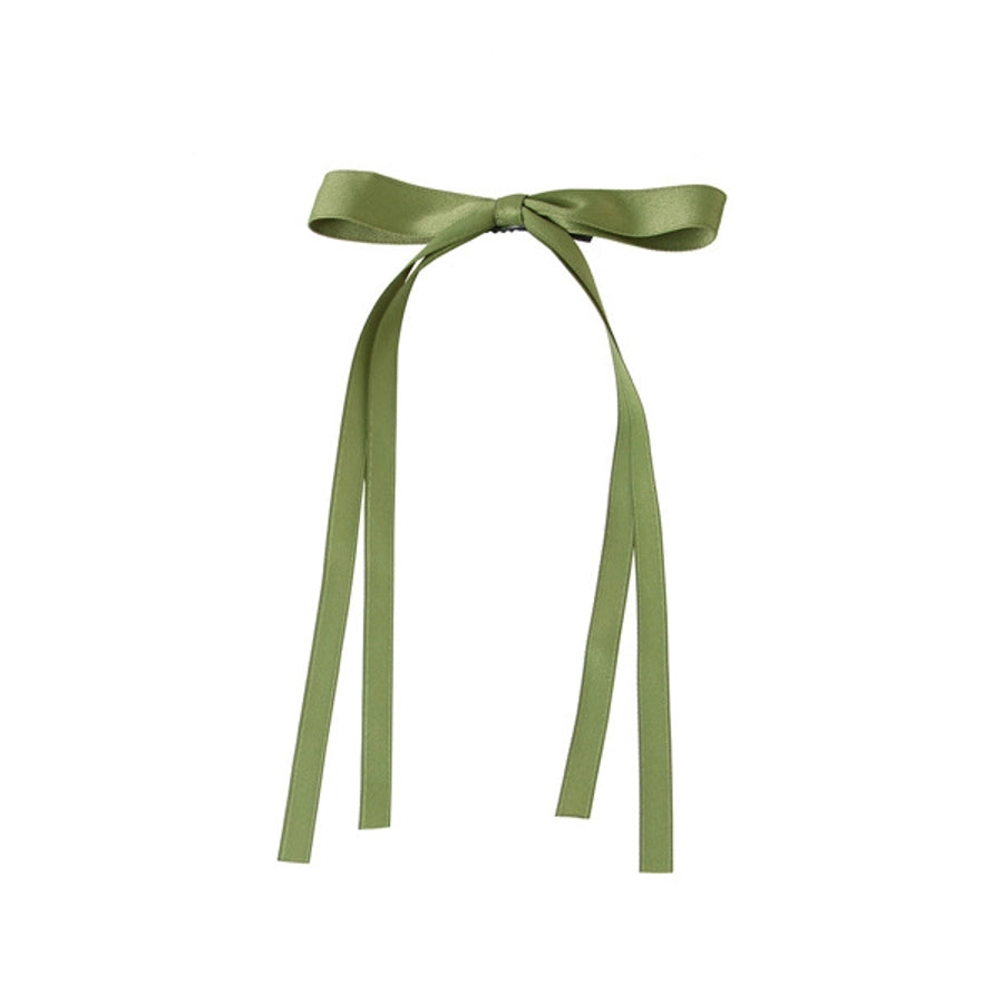 hot sale long ribbon bow hairpin sweet Ribbon Girl hairpin hairpin women's back spoon duckbill clip