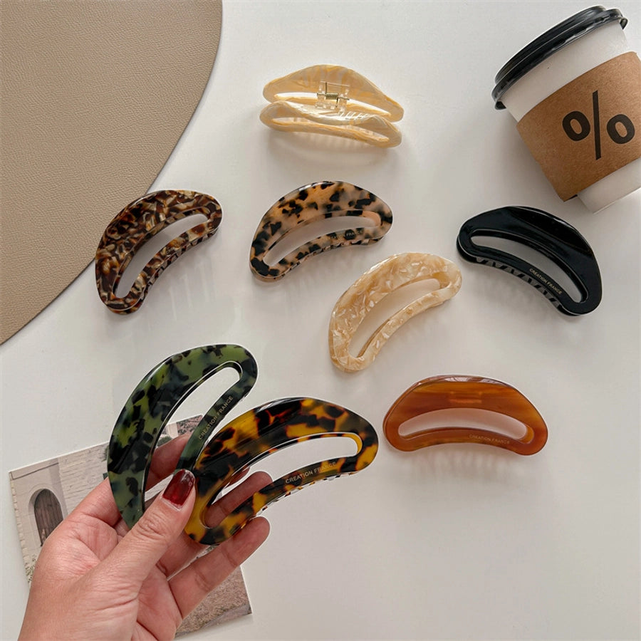 classic style color block acetic acid sheets hair claws