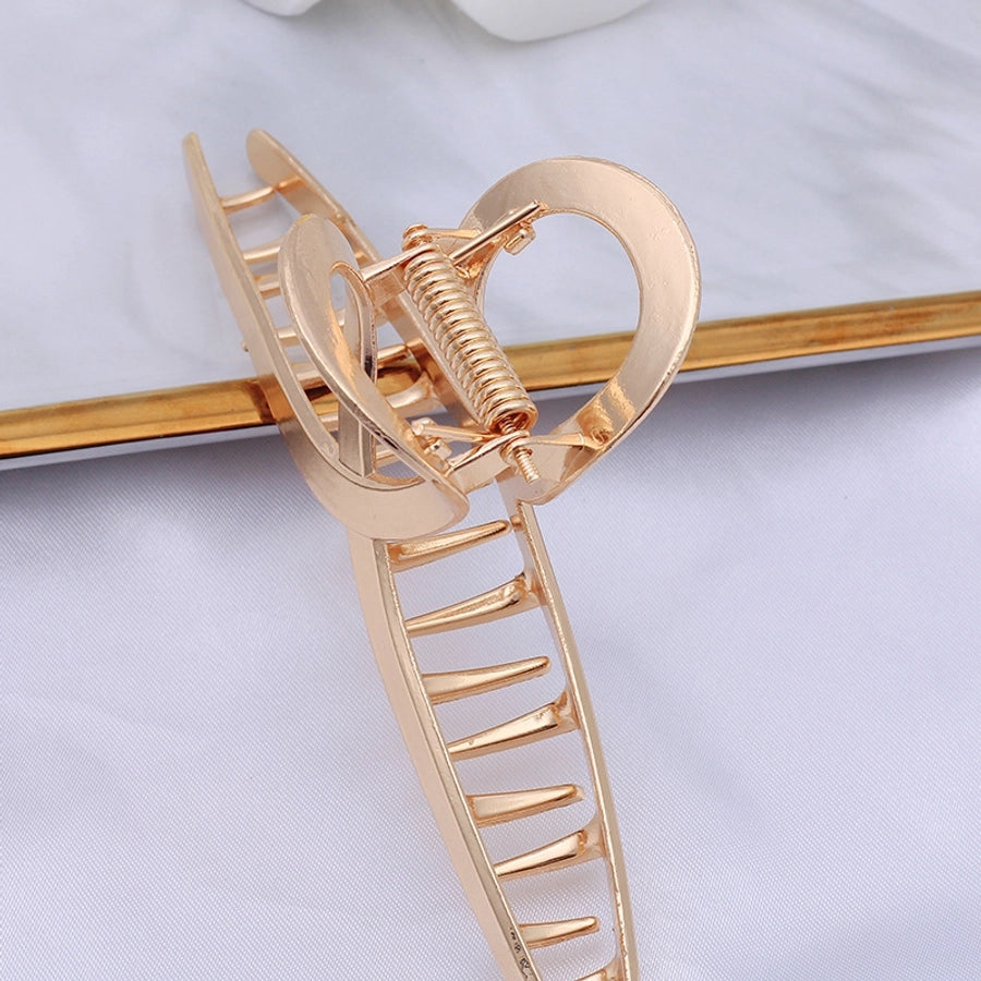 Women's net red hair clip large plate alloy grip women's back head butterfly shark clip hairpin