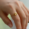 Jewelry Casual Simple Style Streetwear Letter 304 Stainless Steel 18K Gold Plated Open Rings