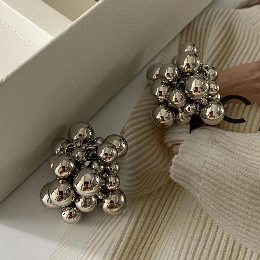 1 Pair Simple Style Classic Style Solid Color Plating Copper Ear Studs