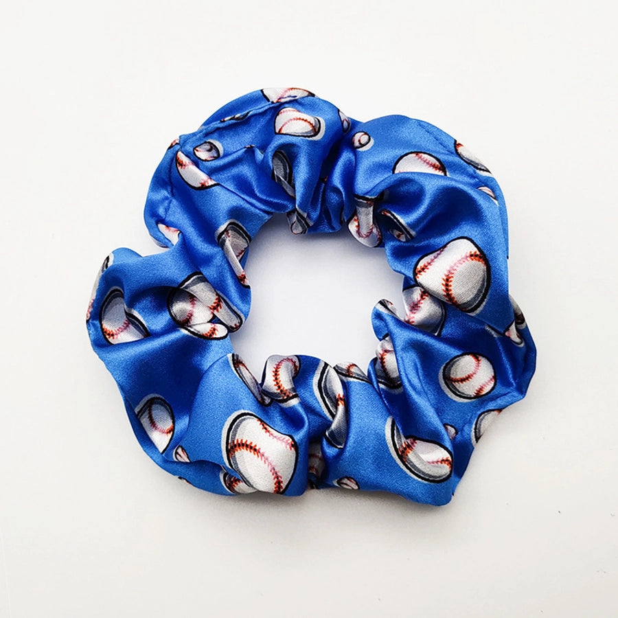 fashion baseball basketball satin hair tie 1 piece