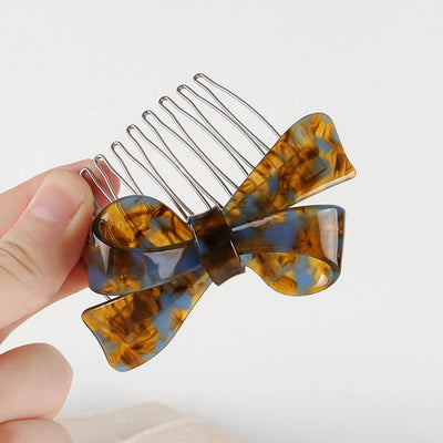 Women's IG Style Simple Style Bow Knot Leopard Alloy Insert comb