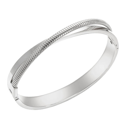 Simple Style Geometric 304 Stainless Steel Bangle In Bulk