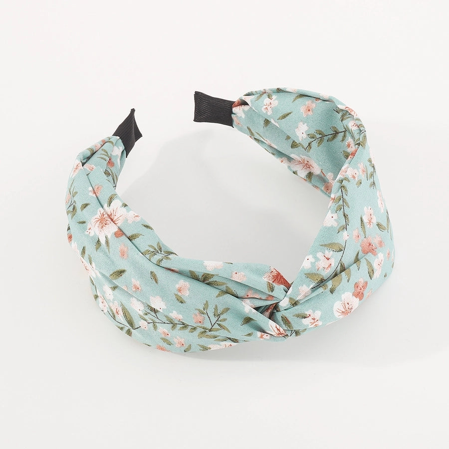 women's bohemian beach ditsy floral cloth printing hair band