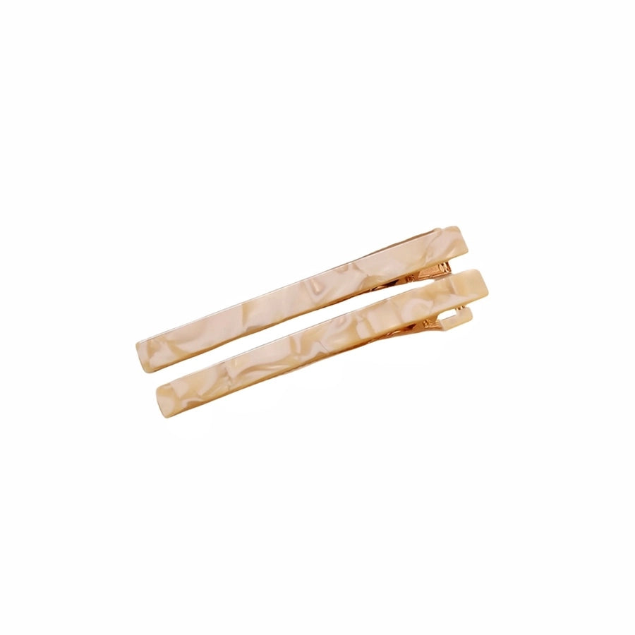 simple style solid color arylic stoving varnish hair clip