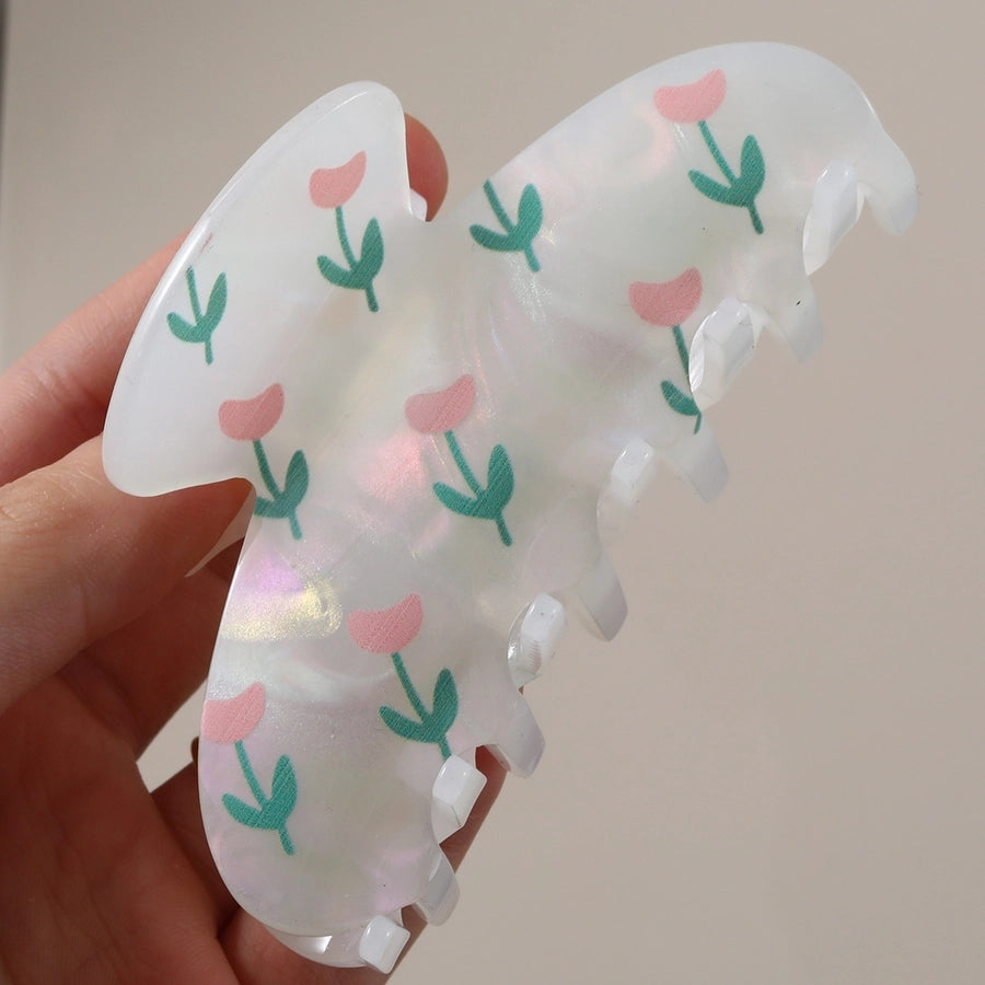 Women's Casual Simple Style Floral Acetic acid sheets Hair Claws