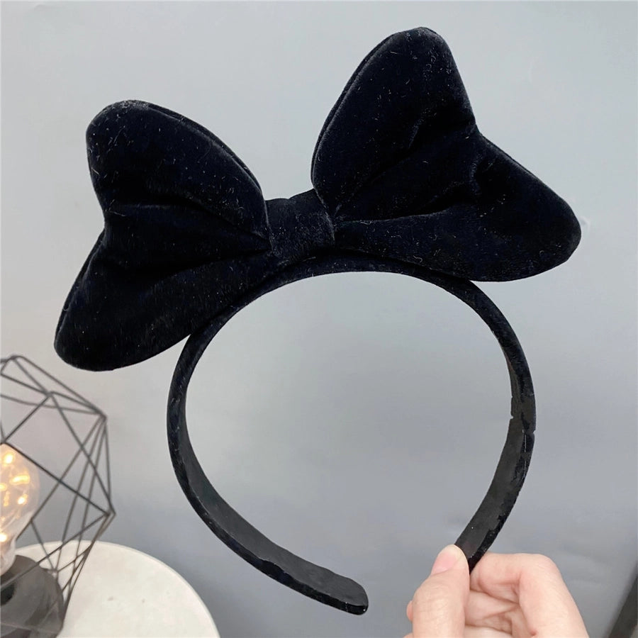 new red big bow headband sweet korean cute hair accessories