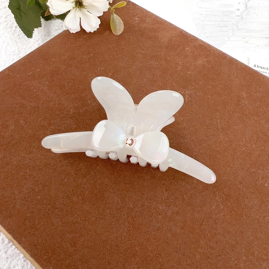 Women's Sweet Simple Style Bow Knot Acetic acid sheets Inlay Rhinestones Hair Claws