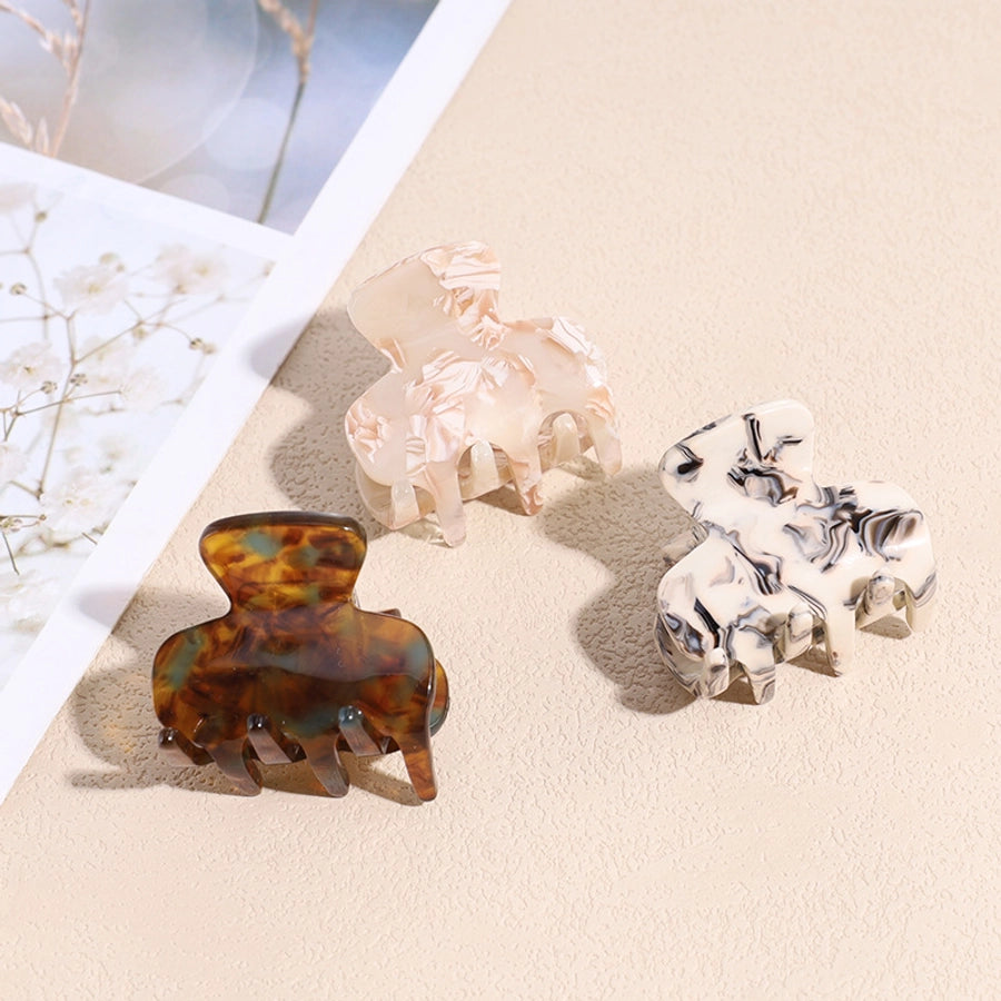 fashion marble acetic acid sheets handmade hair claws 1 piece