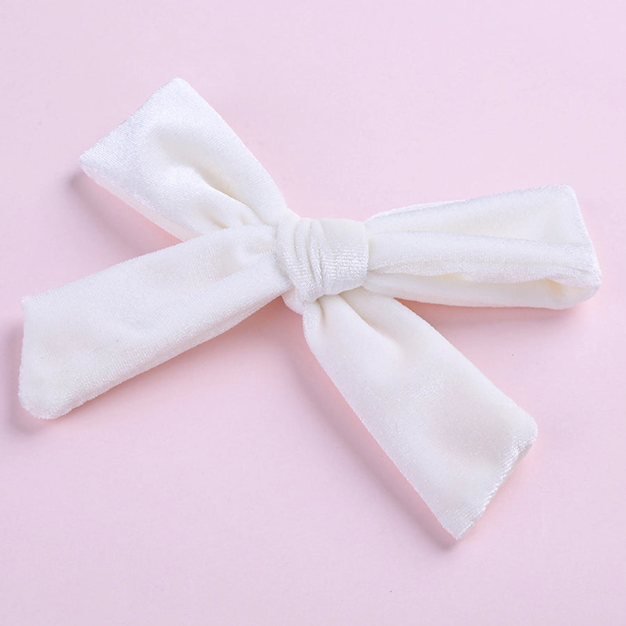 fashion bow knot flannel hair clip