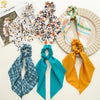 simple style solid color cloth ribbon hair tie 1 piece