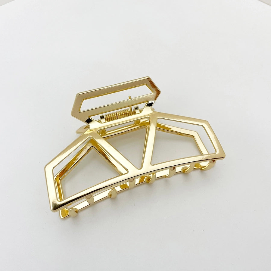 Women's Casual Elegant Simple Style Geometric Alloy Hollow Out Hair Claws