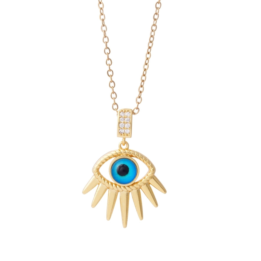 Jewelry Glam Lady Sexy Eye 304 Stainless Steel Copper Pendant Necklace