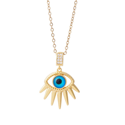 Jewelry Glam Lady Sexy Eye 304 Stainless Steel Copper Pendant Necklace