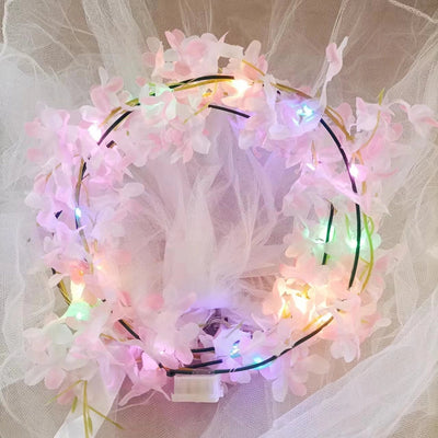 Women's Pastoral Flower Cloth Hair Band