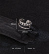 Copper Cha Print Open Rings
