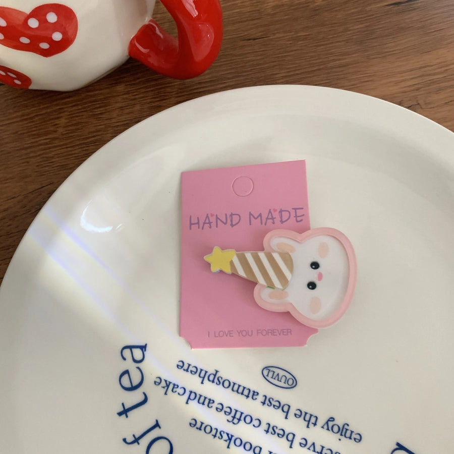 Women's Simple Style Classic Style Color Block Arylic Patchwork Hair Clip