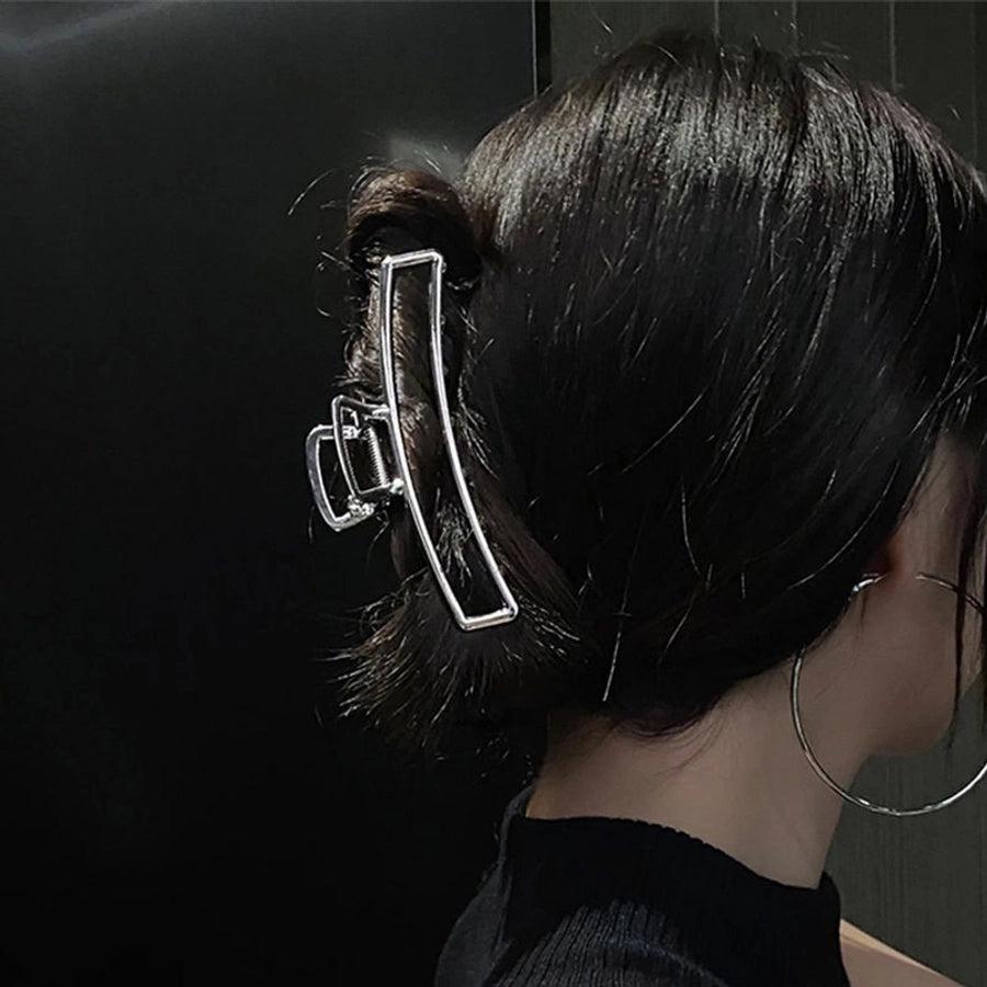 simple style geometric artificial pearl handmade hair claws 1 piece