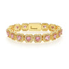 Copper Zircon Plating Inlay Square Zircon Bracelets