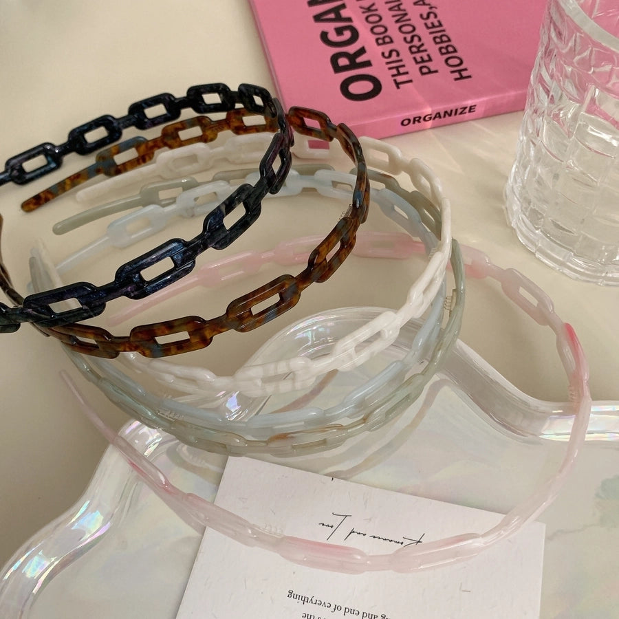 Women's Casual Simple Style Streetwear Solid Color Acetic acid sheets Hair Band