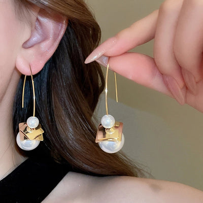 1 Pair Simple Style Round Plating Copper Resin Ear hook