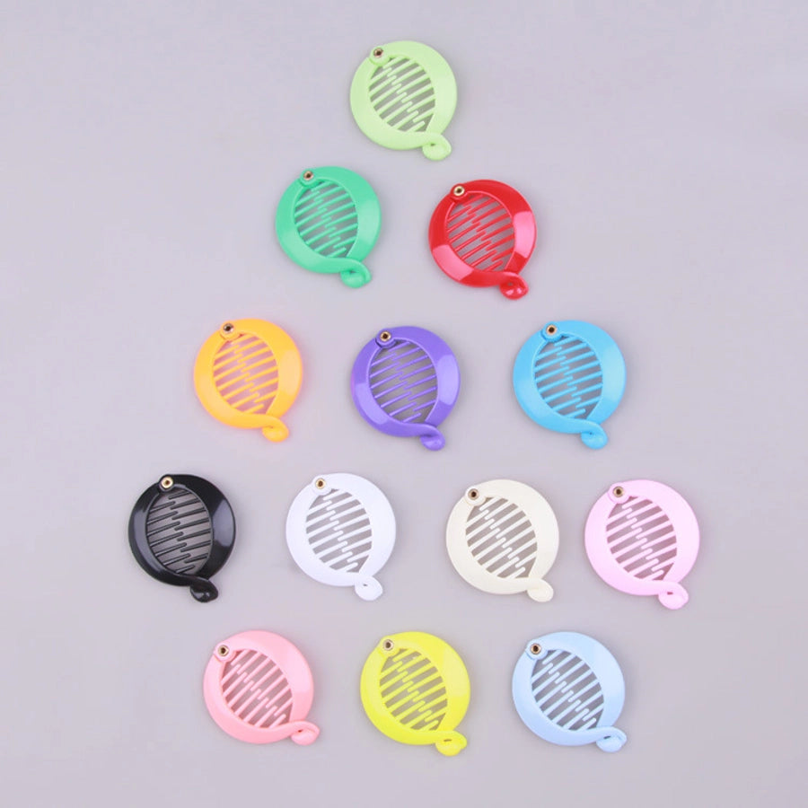 Factory direct  dedicated to simple solid color small round clip banana clip plastic fish clip