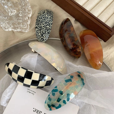 Women's Casual Simple Style Streetwear Lattice Acetic acid sheets Hair Clip