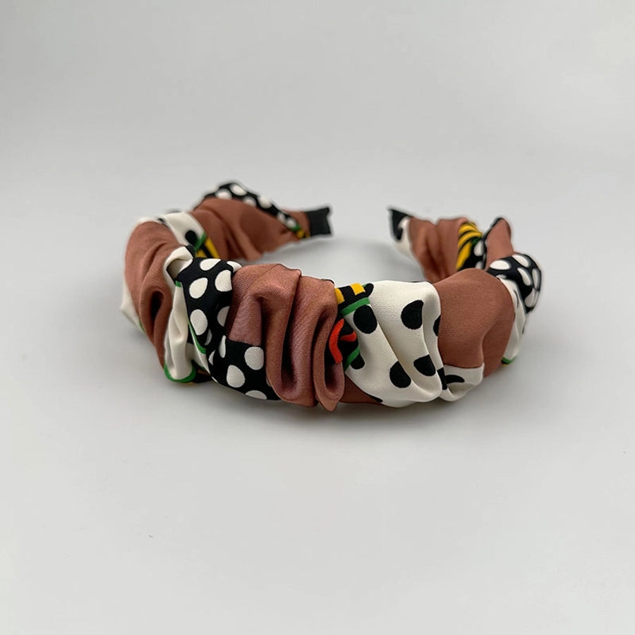 Women's Casual Retro Stripe Cloth Printing and Dyeing Printing Hair Band