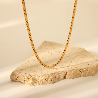 Jewelry IG Style Simple Style Geometric 201 Stainless Steel 18K Gold Plated Necklace