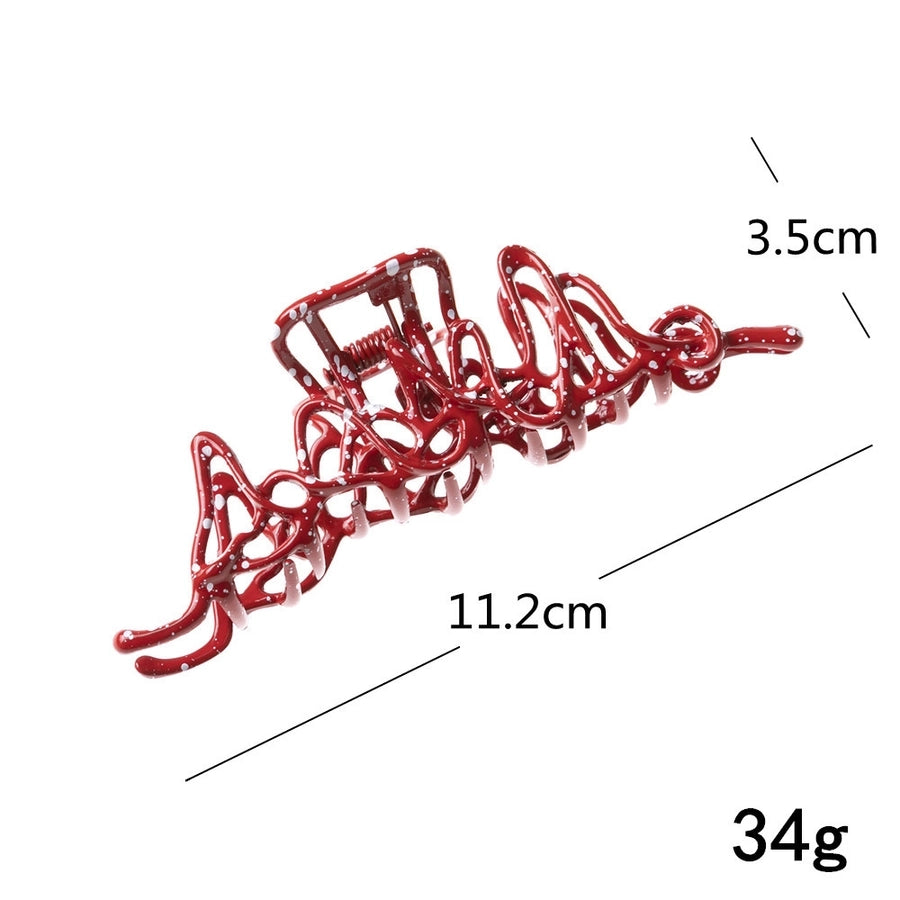 women's simple style geometric metal plating hair claws