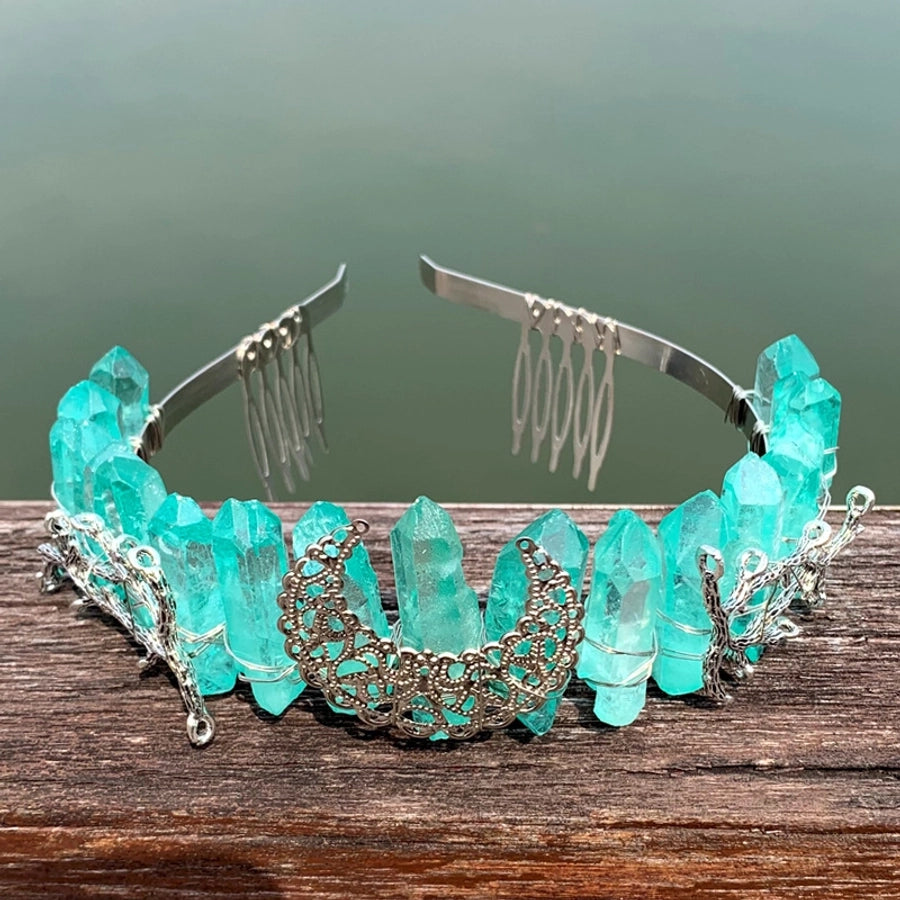 fashion moon crown alloy hollow out crown