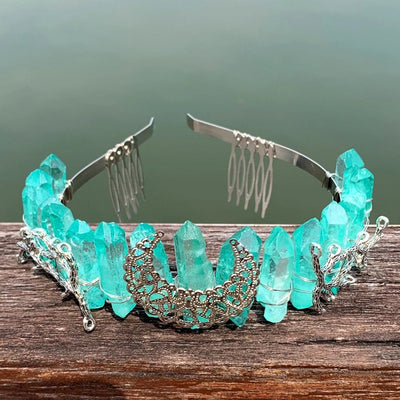 fashion moon crown alloy hollow out crown