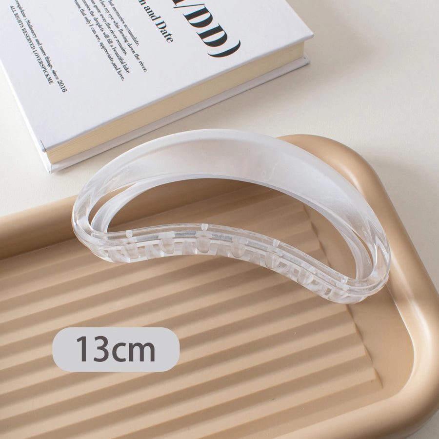 simple style solid color plastic spray paint hair claws 1 piece