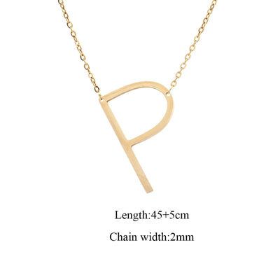 Jewelry Elegant Simple Style Classic Style Letter 201 Stainless Steel 304 Stainless Steel Pendant Necklace