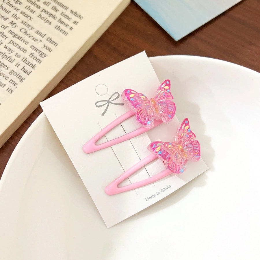 Women's Sweet Butterfly Plastic Resin Hair Clip