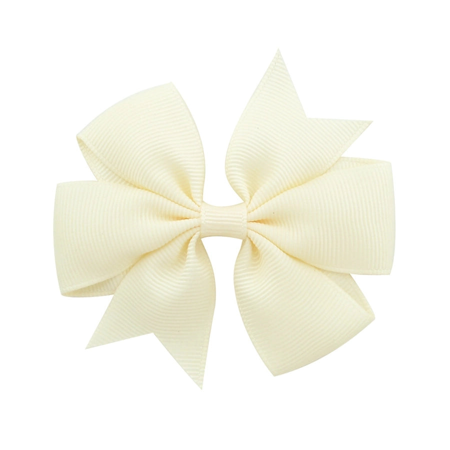 fashion solid color bow knot cloth hair clip 1 piece