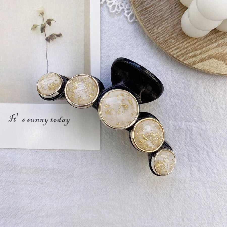 korean fashion style pearl hairpin big hair grabbing clip plate hair ponytail small hair claw