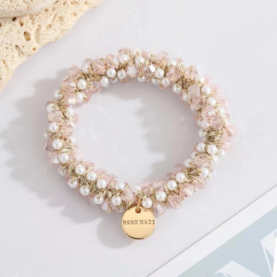 Women's Elegant Geometric Rhinestone Hair Tie