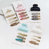 4-Piece Set High Quality Acetate with Diamond Advanced Grip Thin and Glittering Seamless Bang Clip Female Daily