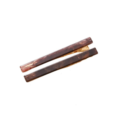 simple style solid color arylic stoving varnish hair clip