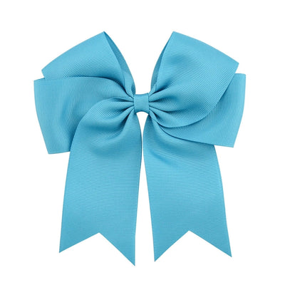 new korean ribbed satin fishtail double-layer bow hairpin