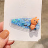 kid's cute cartoon fruit alloy rubber sequins hair clip