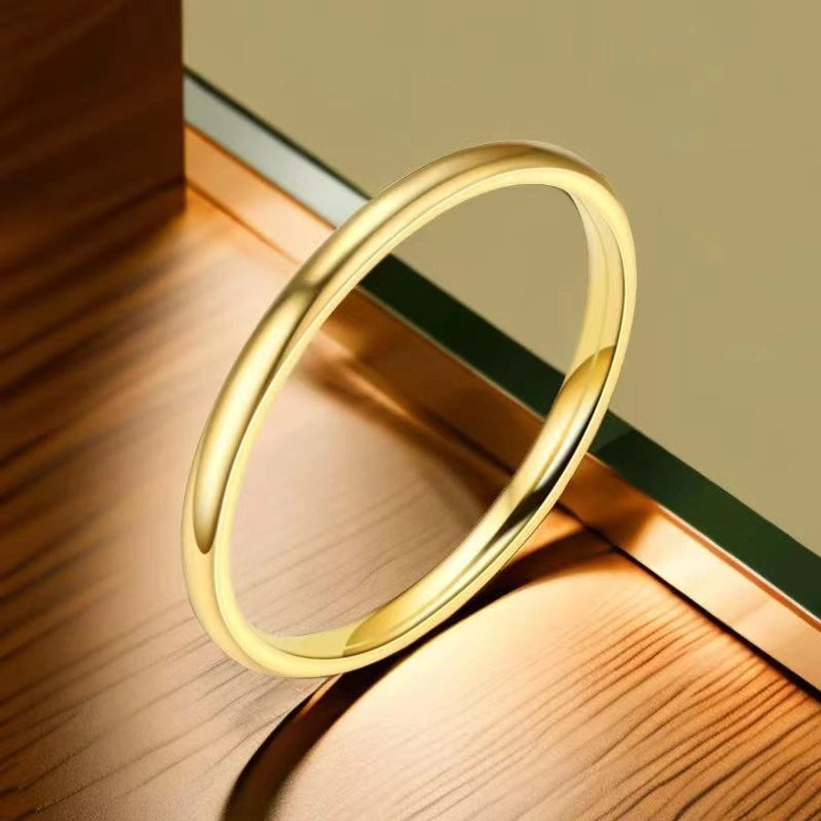 Jewelry Simple Style Geometric Titanium Steel Plating Rings